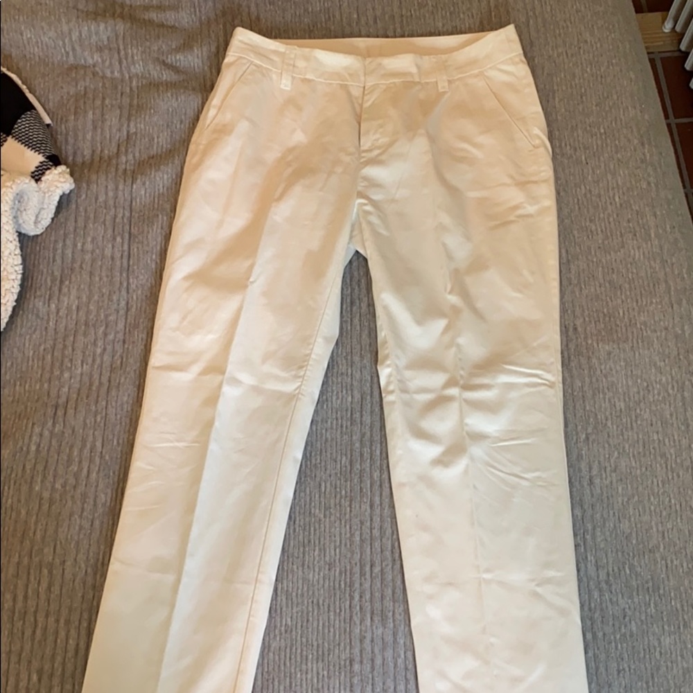 Garnet Hill slightly off-white khaki pants.